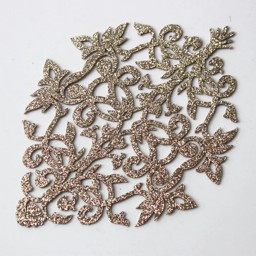 10 шт. блестящая Золотая переводная фольга Принтер утюжок наклейки аппликация из