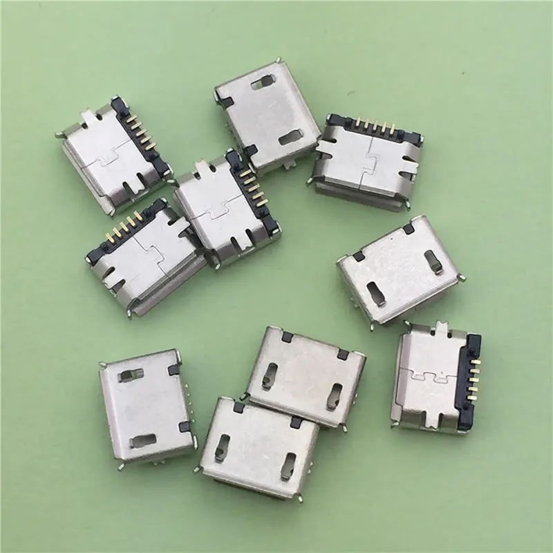 20 шт./лот Micro USB Тип B Женский 5Pin разъем SMT порт PCB плата зарядки|board connector|micro usb b