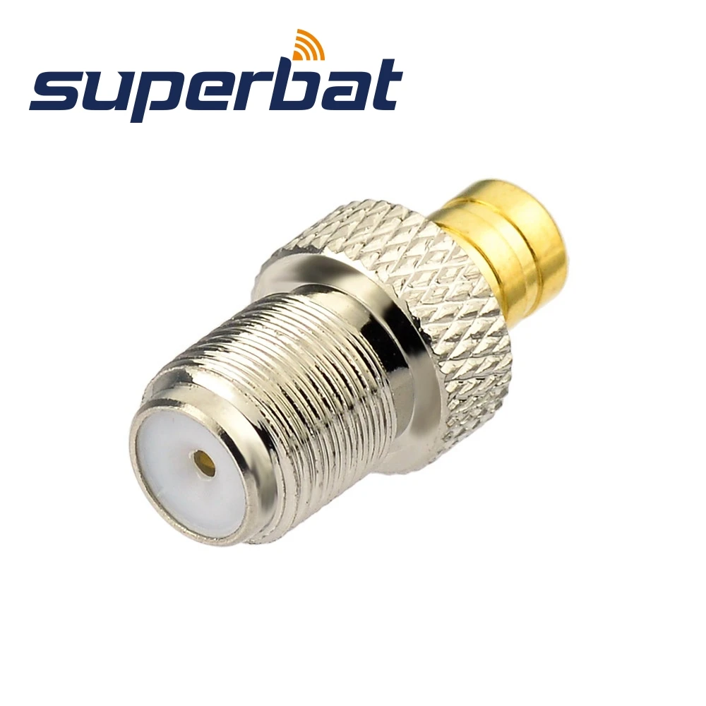Superbat SMB К F адаптеру штекер к разъему прямой RF коаксиальный разъем|Кабели связи| |