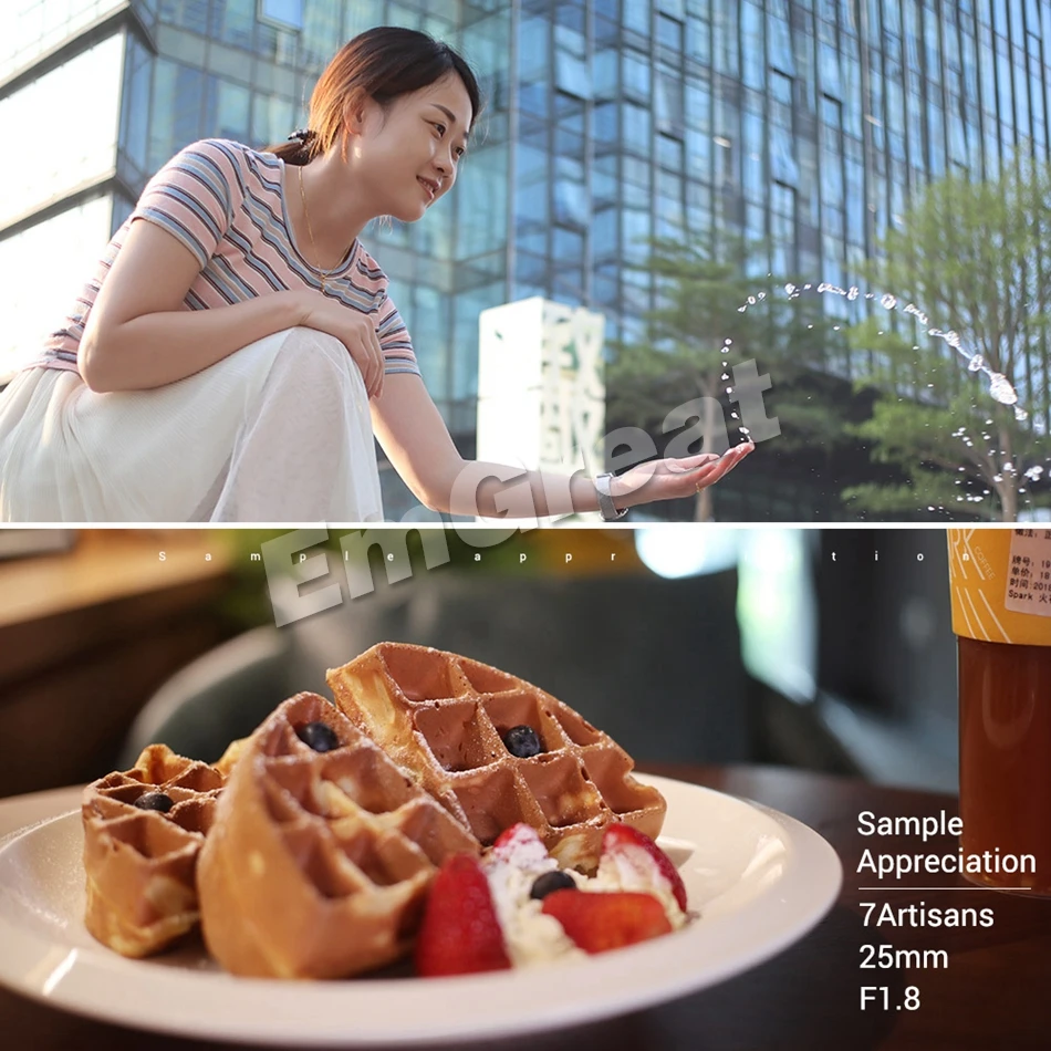 7 ремесленников 25 мм F1.8 Prime объектив для sony E крепление для камер Fujifilm и Micro 4/3 A7 A7II A7R G1 G2 G3 X-A1 X-A10 с блендой