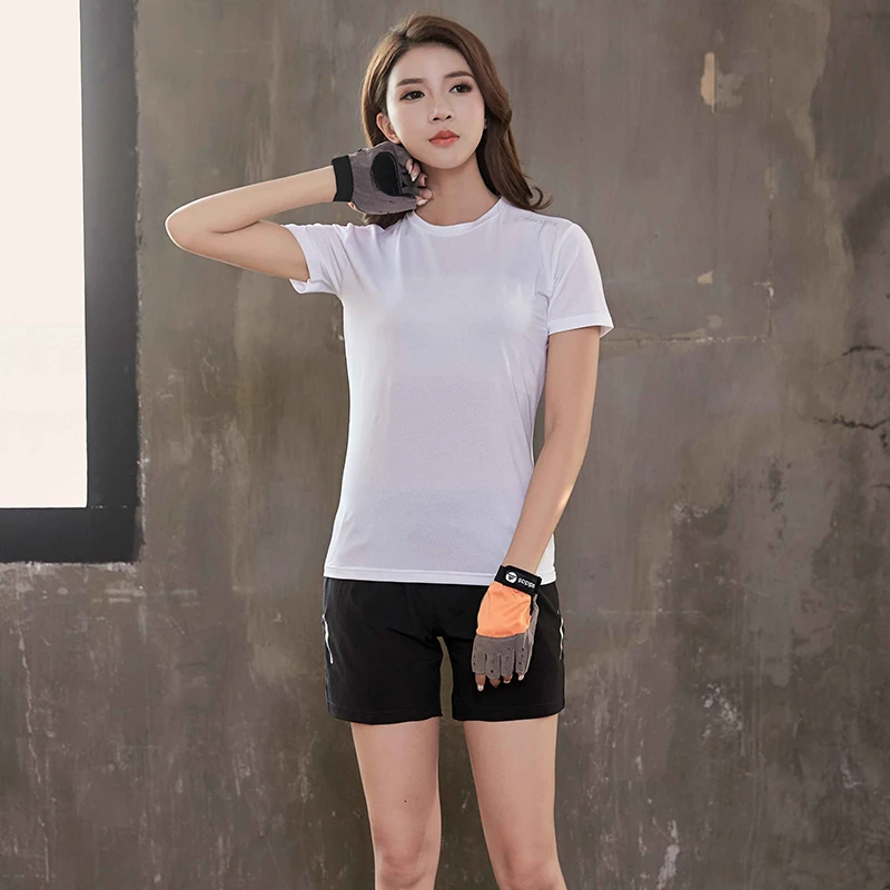 IFRICH 2 Pieces Quick Drying T Shirt and Shorts for Couple Tshirts Men Reflective Fitness Casual T-shirt Summer Sports Running | Мужская