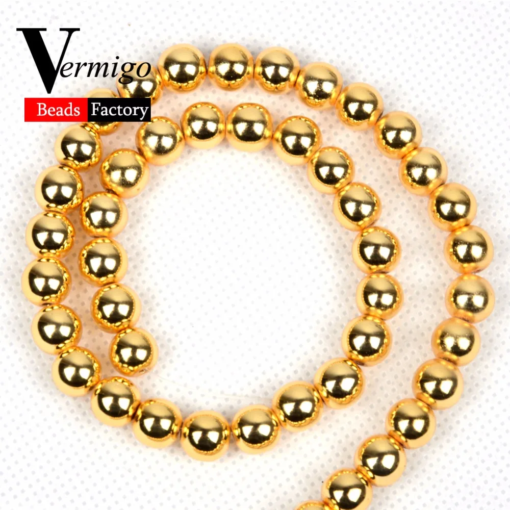 Бусины круглые из гематита и натурального камня диаметром 4/6/8/10 мм|Бусины| |