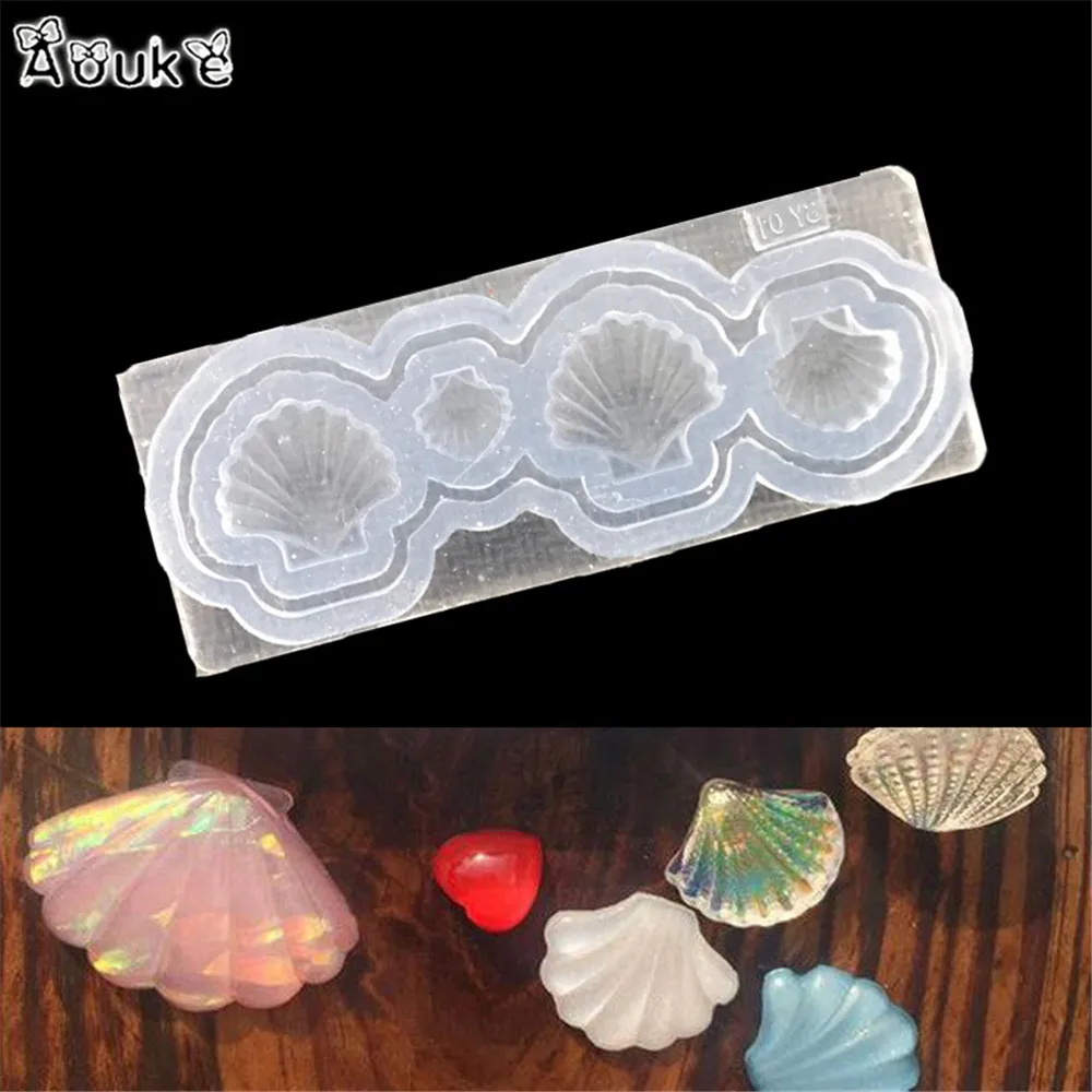 Океан серии в виде ракушки эпоксидной формы ювелирные изделия Прозрачная