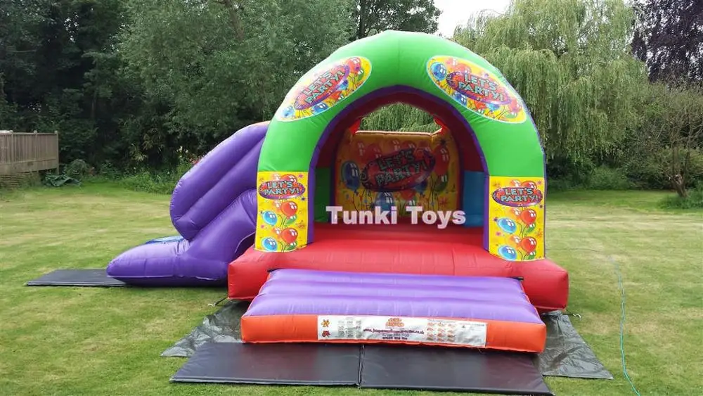 

outdoor inflatable jumping combo air bouncer slide