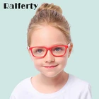 Ralferty 2018, Детские квадратные очки, анти-синие блокирующие компьютерные очки, оправа для детей, для мальчиков и девочек, TR90, гибкие оправы для очков A008