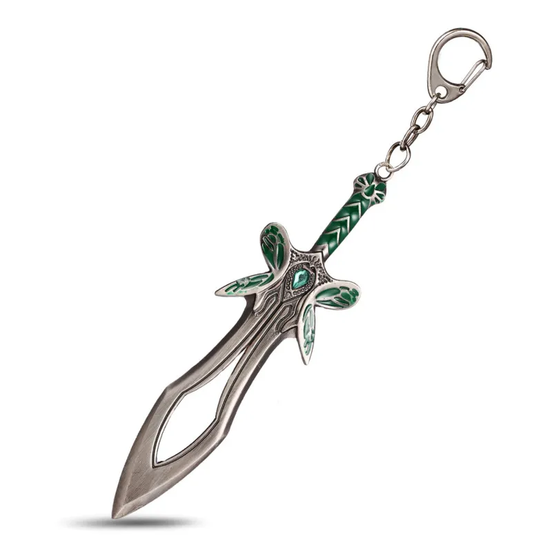 Игра Ювелирные изделия Dota 2 брелок Blink Dagger Dota бабочка сломанный брелок с костью держатель Косплей Sleutelhanger chaviro - Цвет: C silver