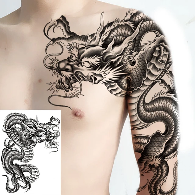 Dragon Tattoo Around Arm 1