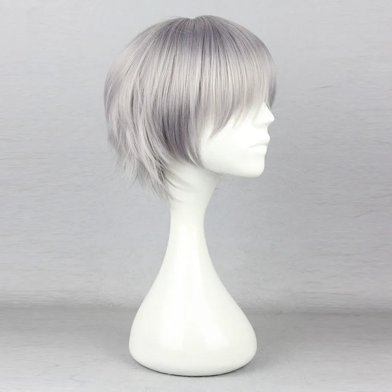 Мужские неоновые волосы для косплея Nagisa Kaworu Hair Neon Genesis Evangelion|Аксессуары костюмов|