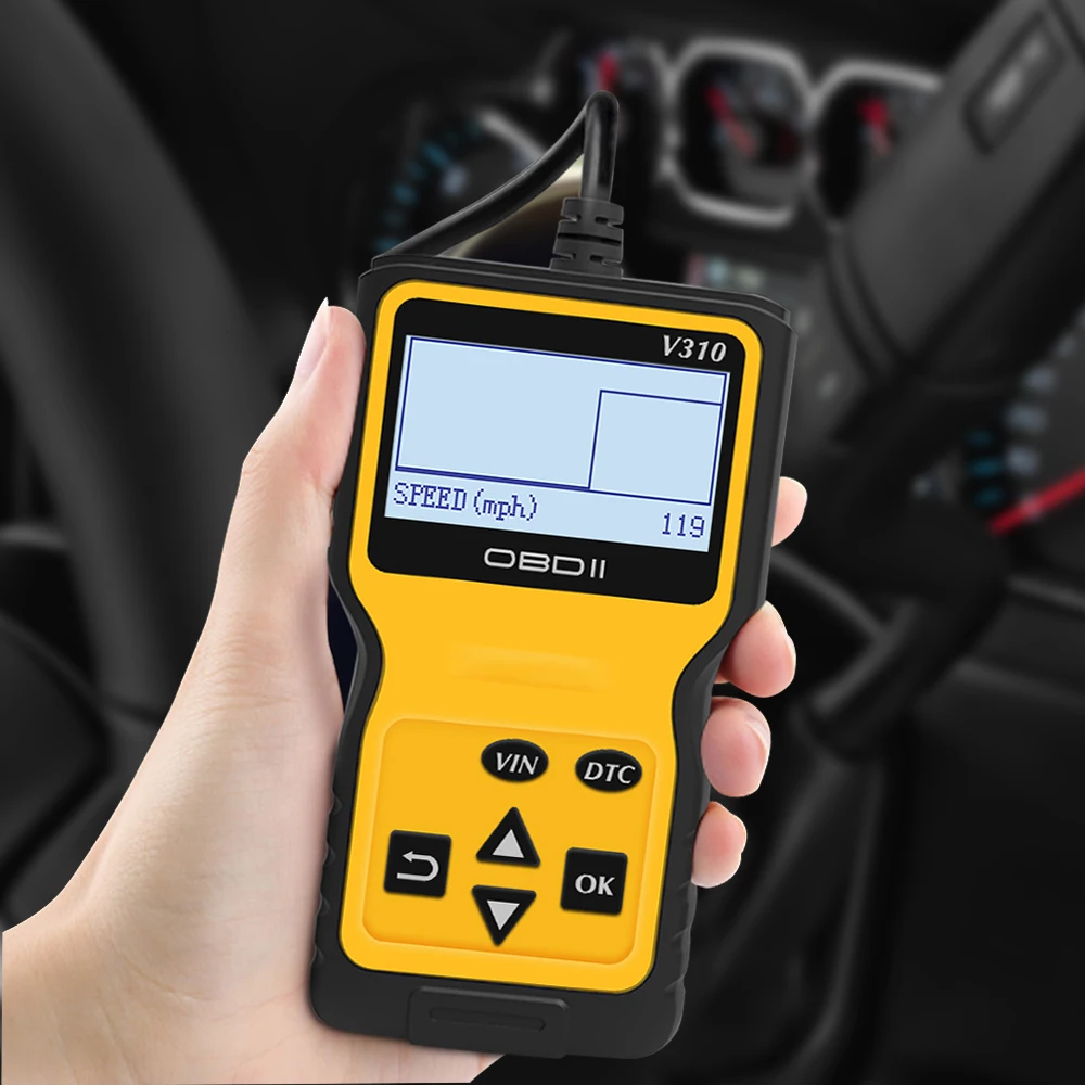 V310 Считывание/очистка кодов неисправностей инструмент сканирования OBDII/EOBD считывание DTC OBD 2 OBD2 автомобильный диагностический инструмент obd2 сканер VS ELM327 V1.5