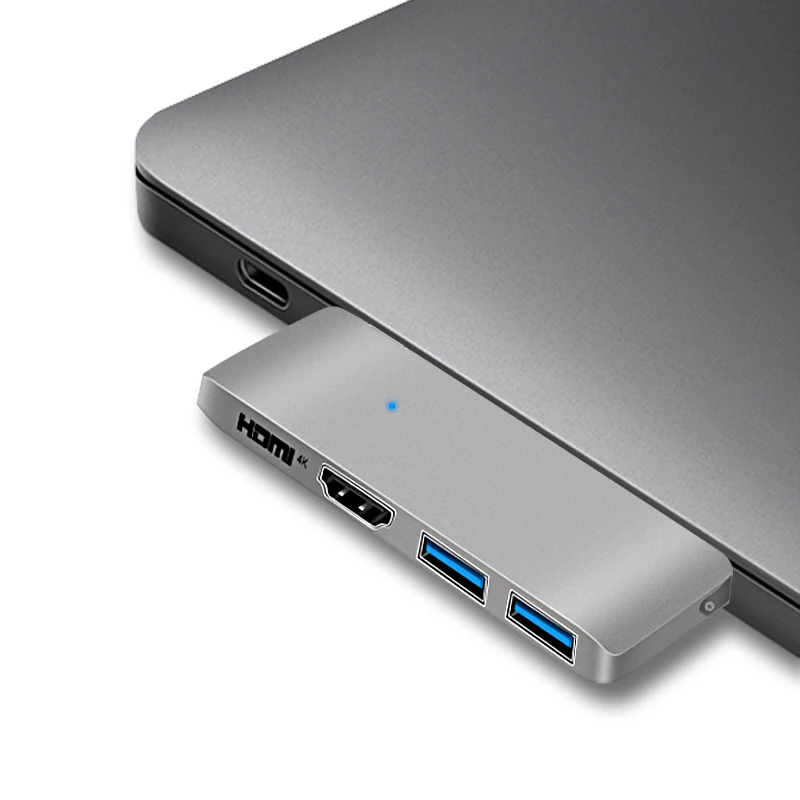 Док-концентратор Snowkids type C для MacBook Pro MacBook Air HDMI USB3.0 USB C портами расширительный разветвитель