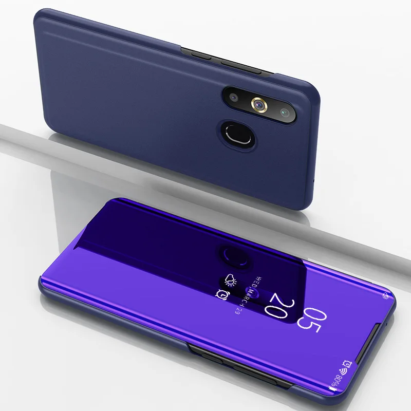 06 Умный зеркальный флип-чехол для телефона samsung Galaxy A30 A20 чехол Прозрачный чехол для samsung A40 A60 A70 A7 для samsung A30 - Цвет: 06