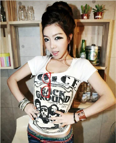 Spring summer new 2014 women brand fashion bodycon round neck short sleev casual clothing tees jersey plus size woman | Женская одежда