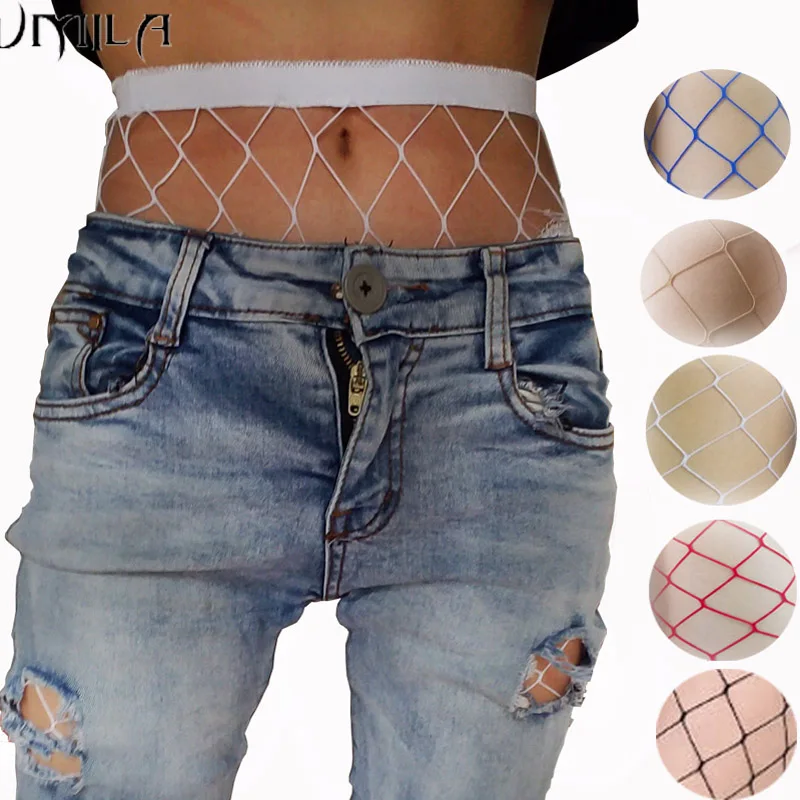 

White SEXY women high waist hollow out fishnet stocking fishnet club tights panty knitting net pantyhose trouser mesh TT016 1pcs