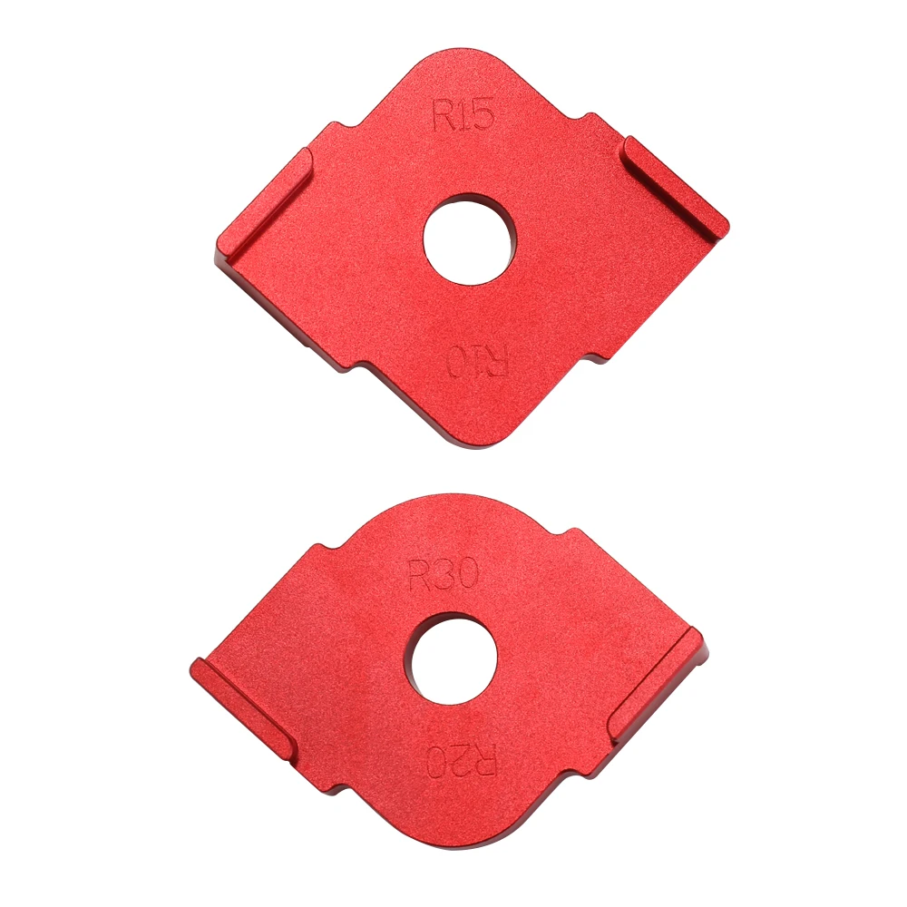 

2pcs Half Round Corner Radius Quick Jig Positioning Aluminum Alloy Engraving Machine Template R-angle Locator for Woodworking