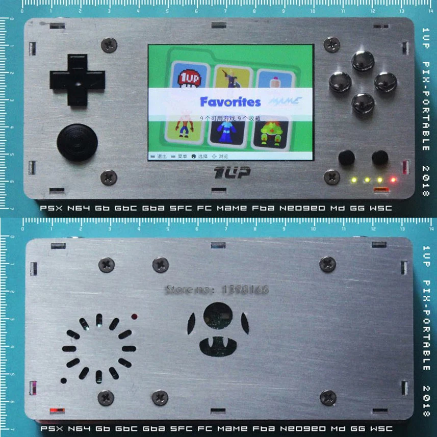 

Игровая консоль Gameberry Retropie Lakka Metal Raspberry Pi, 2,8 дюйма