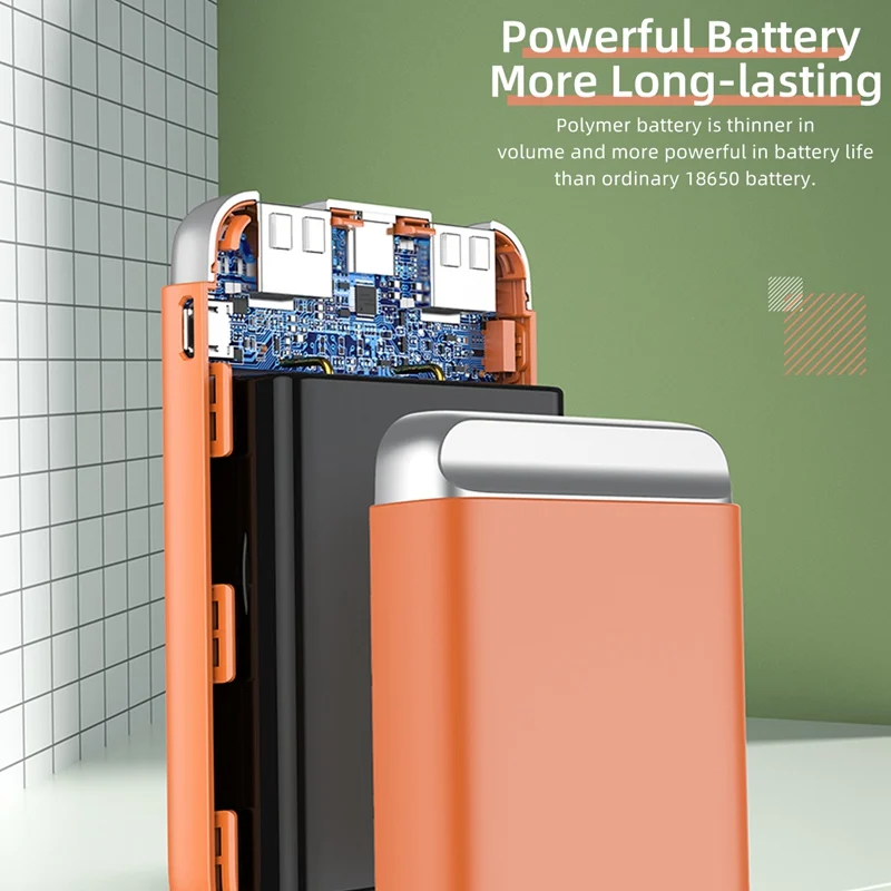 Внешний мини аккумулятор ROCK 10000 мАч портативное зарядное устройство для Xiaomi