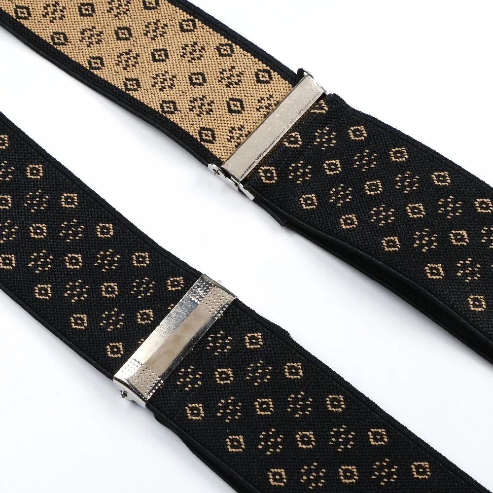 

Men's Adjustable Buttons Adult Belt Elastic Suspenders Unisex Floral Braces 3.5cm Width BD765