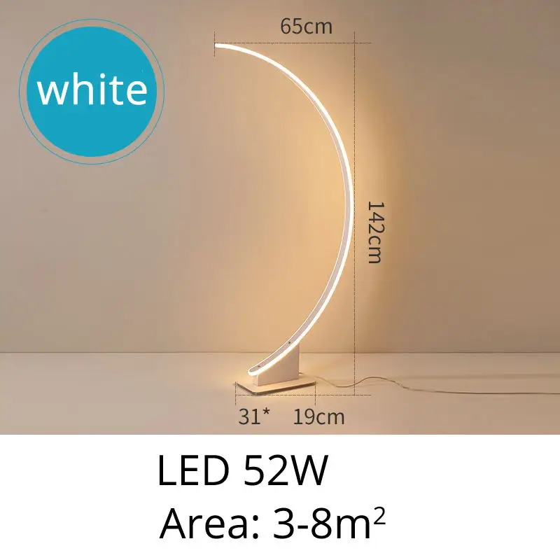 white floor light Современный художественный светодиодный настольный светильник с вилкой для ЕС/США, прикроватный светодиодный светильник для спальни, настольная лампа для гостиной, настенное освещение для дня рождения - Цвет абажура: white floor light