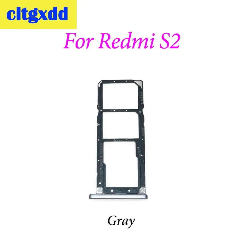 Cltgxdd 1 шт. новый лоток для SIM-карты + держатель карт Micro SD Xiaomi Redmi S2 / Y2 слот адаптер