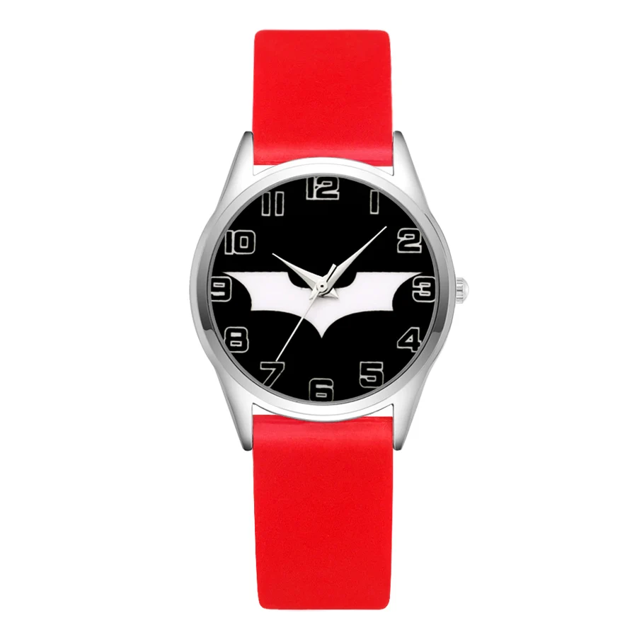 Cartoon bat style Children's Watches Women's Students girls Boys Quartz Soft Silicone strap Wrist Watch JC12 | Наручные часы
