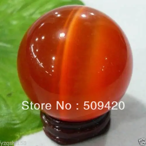 Бесплатная доставка Оптовая продажа&gt Red кошачий глаз Хрустальный шар Orb Сфера 40
