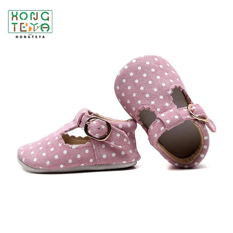 Baby Shoes Leopard Genuine Leather T-bar Mary jane Infants Toddler baby Princess Ballet Shoes Newborn Crib shoes soft sole