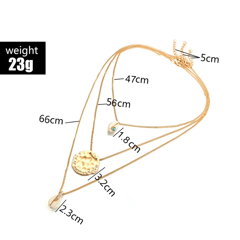 26 стилей Бохо оболочка жемчужное ожерелье для женщин длинной цепи круглый амулет