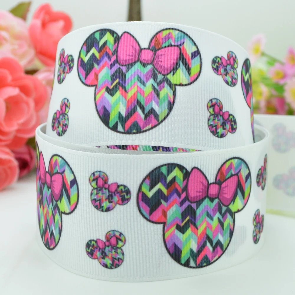 DUWES 1 5 &quot38 мм мультфильм напечатанный grosgrain лента hai rbow DIY ручной работы OEM 50YD |