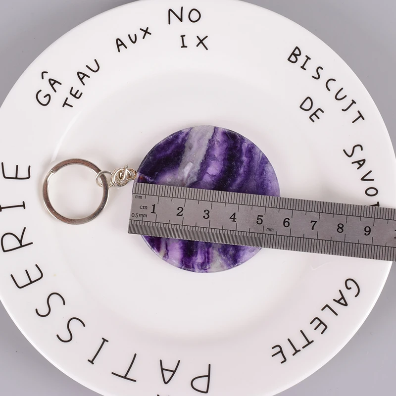 Натуральные камни брелок кулон драгоценный камень аметист минеральный кристалл