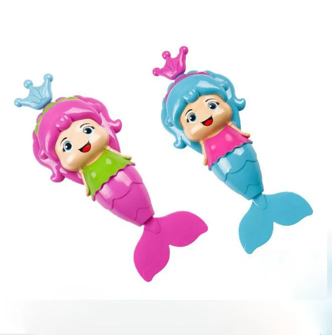 1pcs random mermaid Мультяшная черепаха-Русалочка, заводная игрушка, игрушки для ванной, детские развивающие обучающие игрушки для классического плавания, заводная игрушка-цепочка - Цвет: 1pcs random mermaid