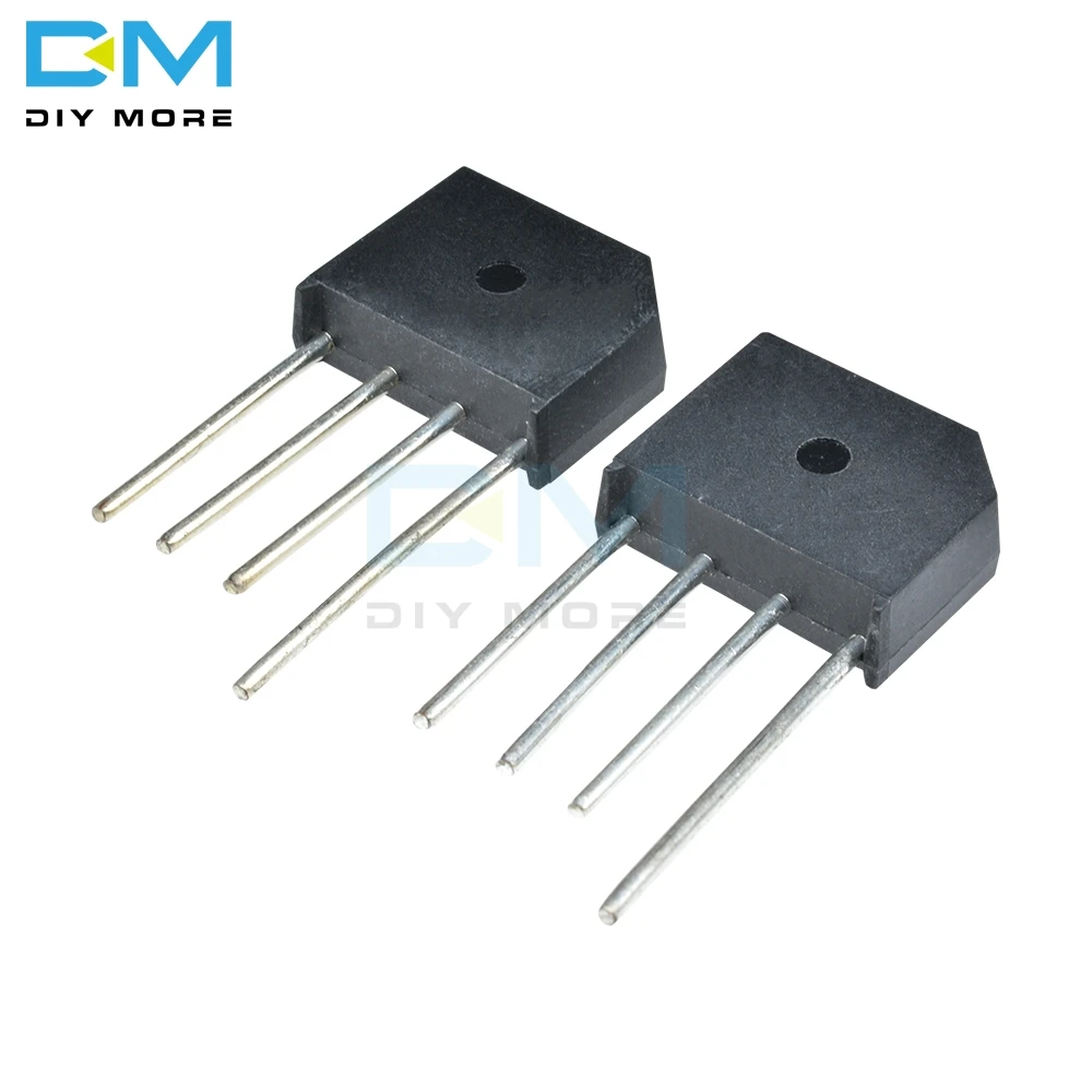 5 шт. KBL610 1000 В 6A Diy Электронный диодный мост выпрямитель Однофазный для пайки с