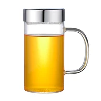 heat resistant double wall glass cup tea drinkware cup handmade healthy drink mug tea mugs transparent drinkware