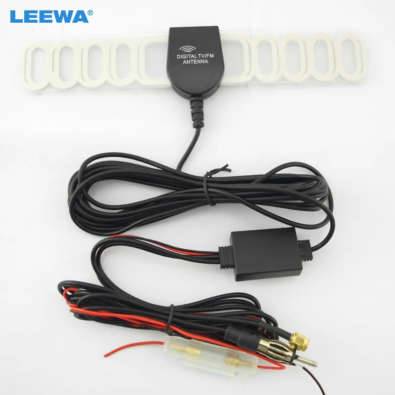 

LEEWA Car SMA Connector + AM/FM Connector TV Raido Antenna Aerial 2IN1 #CA2045