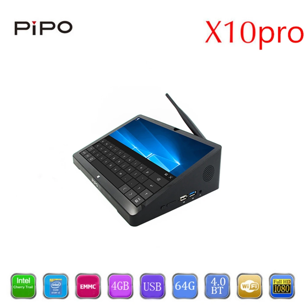 Pipo X10 Pro мини ПК Windows 10 & Andriod 5 1 Мини Intel Cherry Trail Z8350 4G 64G 8 дюймов планшетный 2 WiFi