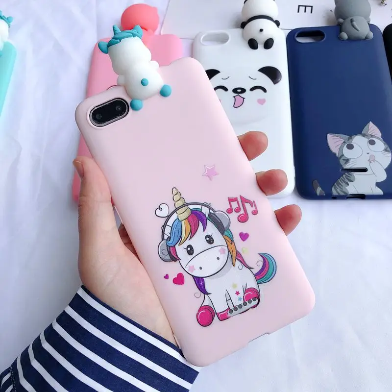 3 Чехол для Redmi 6A 3D, чехол для etui Xiaomi Redmi 6A, силиконовый чехол Kawaii Bear Unicorn Для Xiaomi Redmi 6A Xiomi, чехол для телефона 5,45 дюйма - Цвет: 3