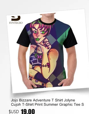 Jojo Bizzare Adventure футболка Золотой ветер футболка смешная графическая футболка большого размера забавная Повседневная полиэфирная Мужская футболка с коротким рукавом