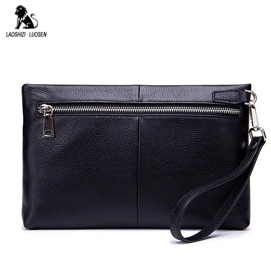 LAOSHIZI LUOSEN деловой мужской кожаный кошелек мужское портмоне карман для монет