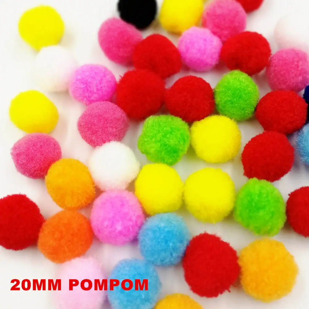 20MM 20g 10/15/20/25/30 мм в диаметре, различные Цвет блеск мишуры Pom DIY куклы ремесло к требованиям заказчика; сверкающие; шарик-помпон, свадьбы, рождества, украшение для альбома 20g - Цвет: 20MM 20g