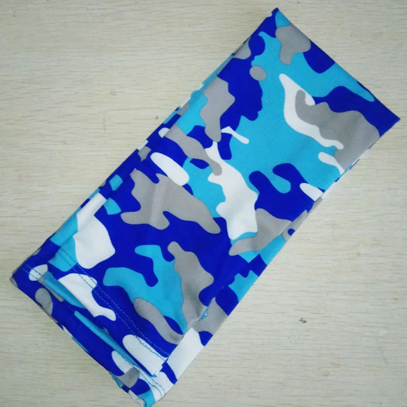 Sky blue camouflage Спортивные, рыболовные, велосипедные, солнцезащитные, ледяные шелковые рукава, мужские/женские, для вождения, с УФ-защитой, солнцезащитные, военные, камуфляжные перчатки S61 - Цвет: Sky blue camouflage