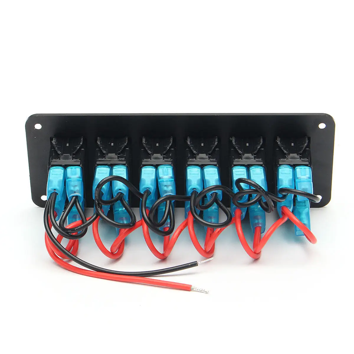 6 банд кулисный переключатель панель с красным светодиодный светильник