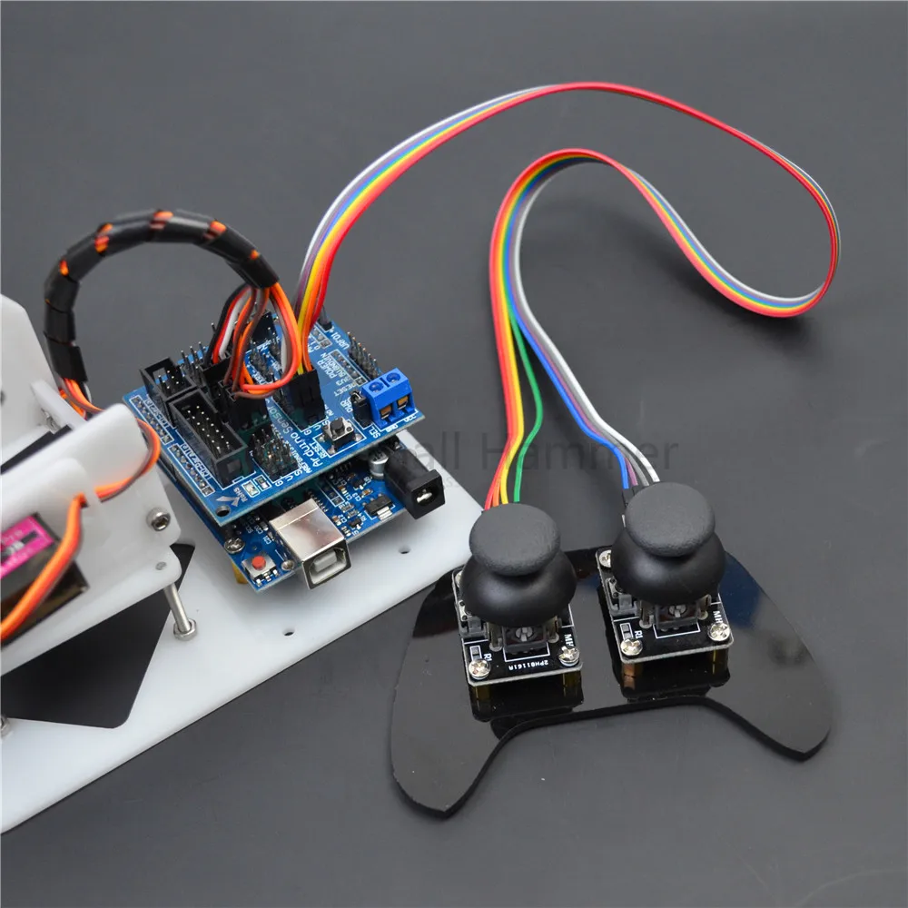 Управляющий манипулятор arduino роботизированная рука ps2 пульт дистанционного