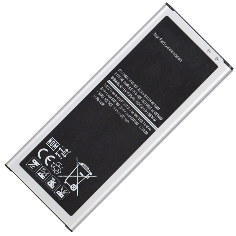 Оригинальный EB-BN910BBE Батарея для samsung Galaxy Note 4 N910 N910F N910A N910V N910P N910T N910H 3220 мАч