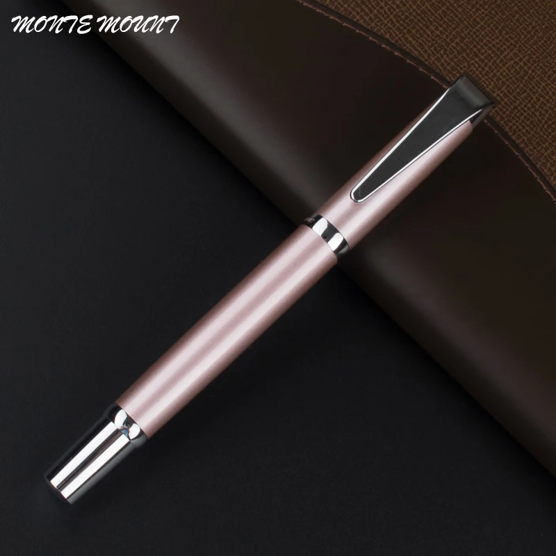 Высокое качество 0 5 мм черные чернила Металл серебряный цвет Бизнес Офис Средний