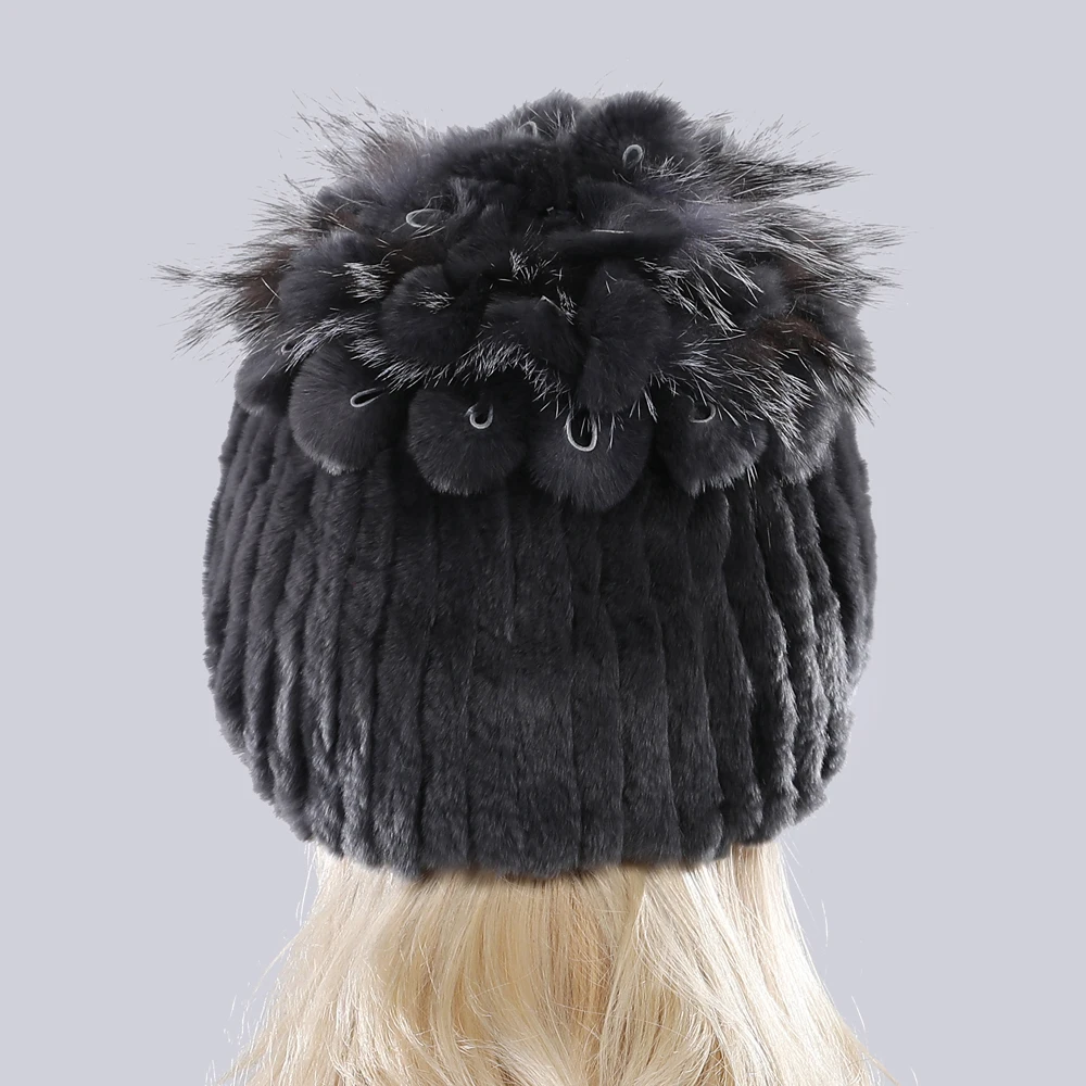 Лидер продаж женские оригинальные шапки из меха кролика Рекс рекса бини в