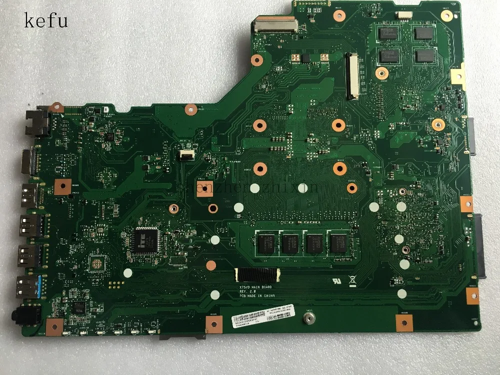 Материнская плата KEFU для ноутбука ASUS X75VD материнская REV.2.0 с ОЗУ 4 Гб и тестом GT610M