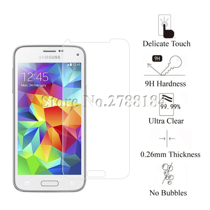 2 шт закаленное стекло для samsung Galaxy S5 Mini G800F Защитная пленка для экрана стекло для samsung Galaxy S5mini