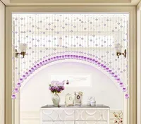 Customized Bead curtain  decoration living room entrance arch finished half curtain