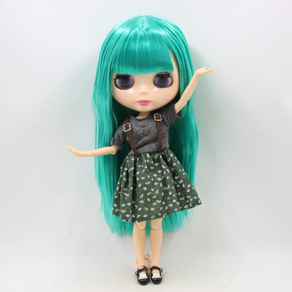 Ледяная кукла DBS Blyth 1/6 bjd шарнирная для тела зеленые волосы натуральная кожа