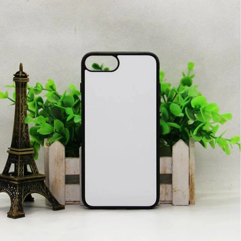Резиновая сублимация ТПУ чехол для iPhone 8 7 Plus 2D сублимационный iphone + P Алюминиевая