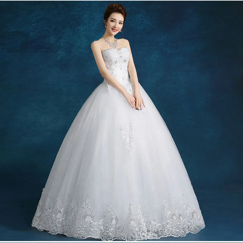 Женское свадебное платье It's yiiya белое без рукавов и бретелек на лето 2019|bride wedding